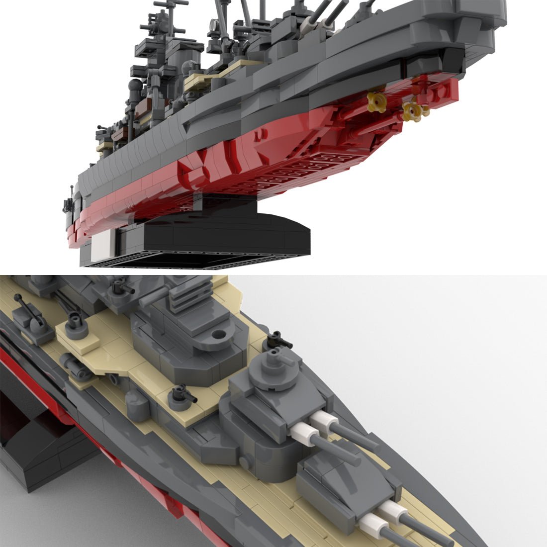 1/300 Admiral Hipper - class Heavy Cruiser - LesDiy - building blocks