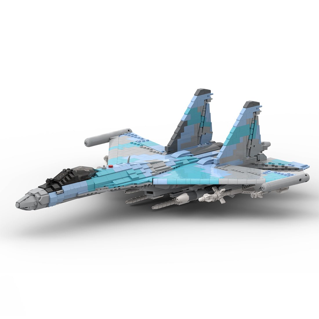 1/35 Scale Su - 35 Fighter Jet - LesDiy - Building Blocks