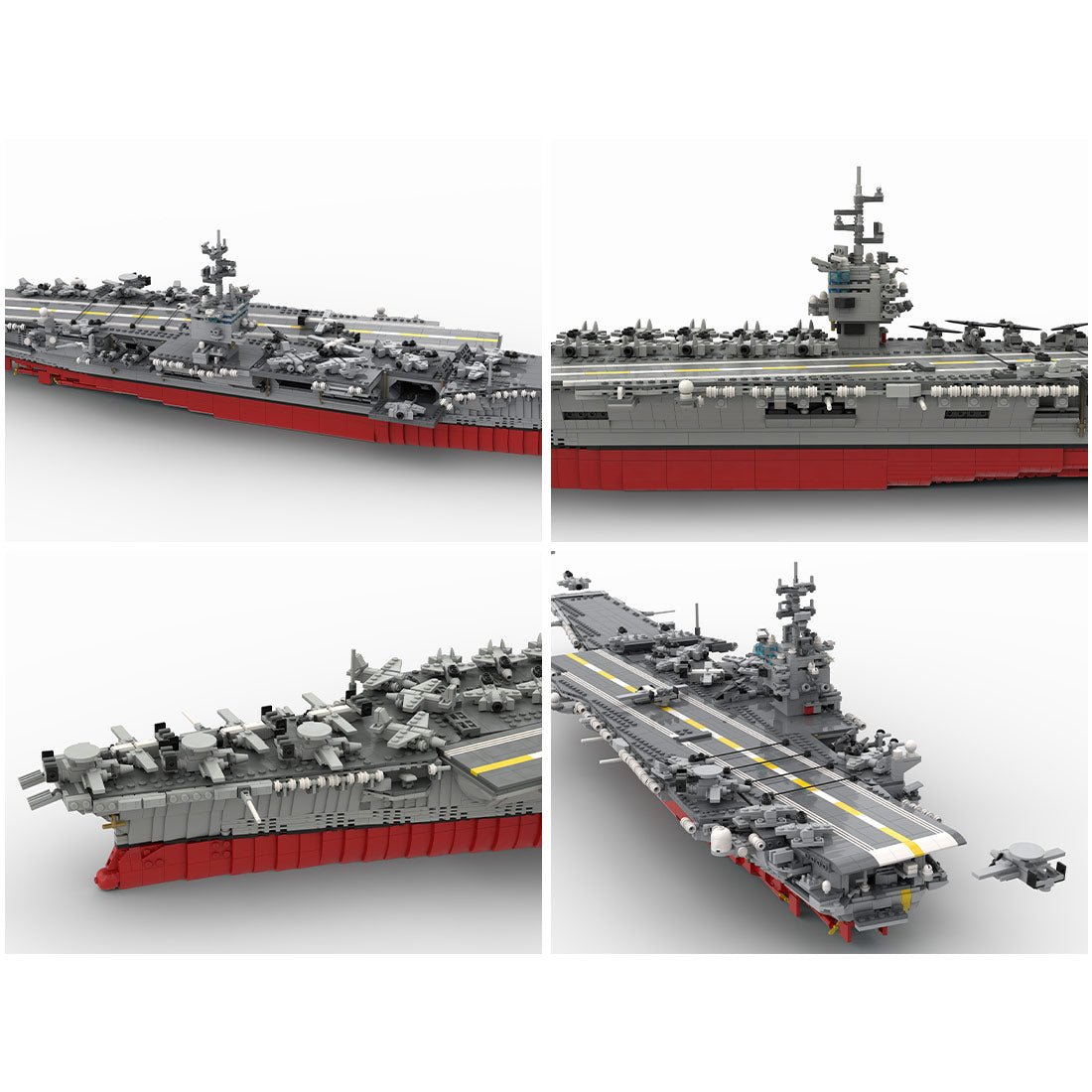 1/350 MOC UCS USS Enterprise CVN - 65 Nuclear - powered Aircraft Carrier Building Blocks - LesDiy - Building Blocks