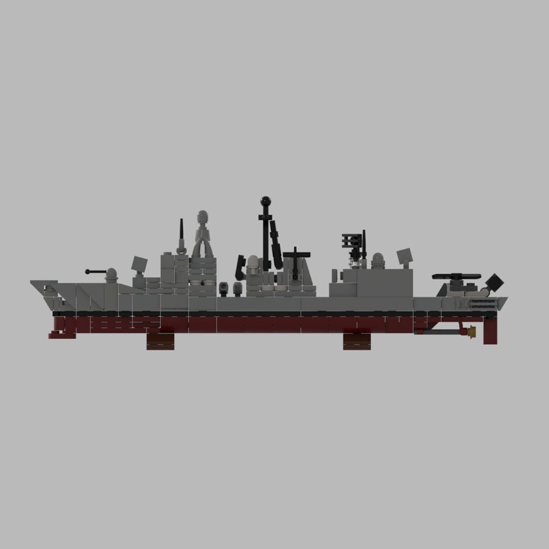 1/485 Scale German F - 122 Bremen - class Frigate - LesDiy