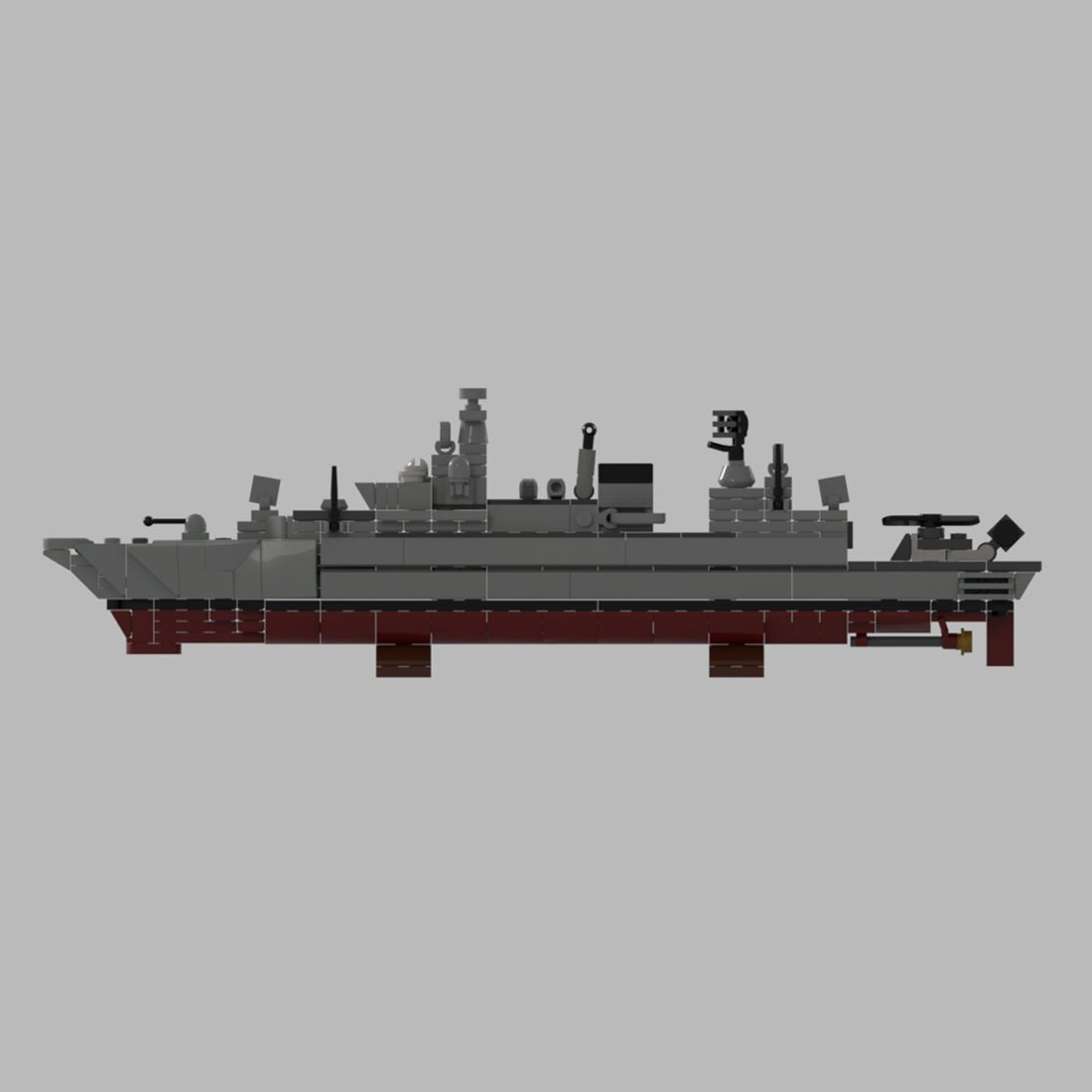 1/485 Scale German F - 123 Brandenburg - class Frigate - LesDiy