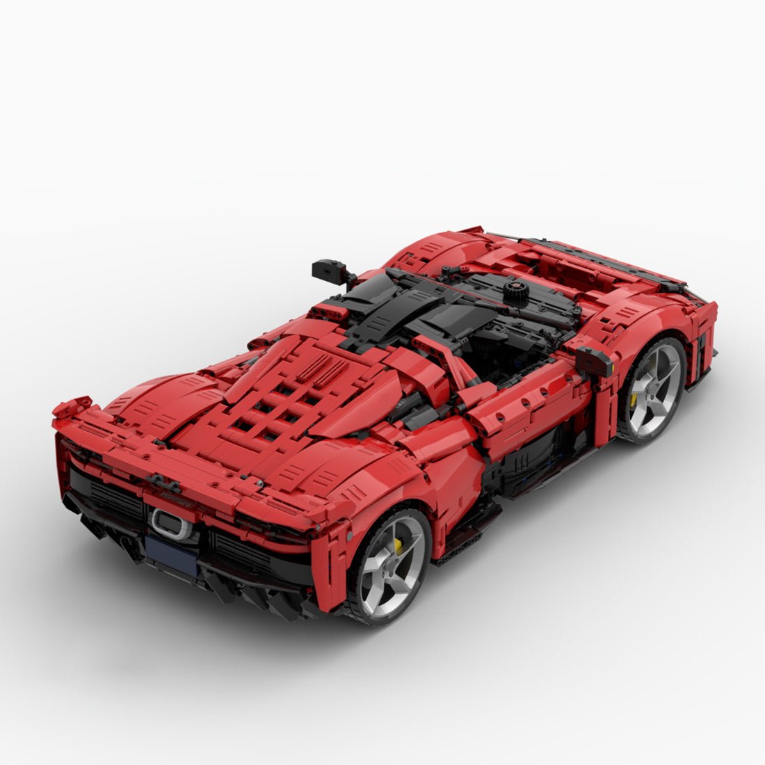 1/8 Scale Ferrari F80 Sports Car Building Blocks - LesDiy