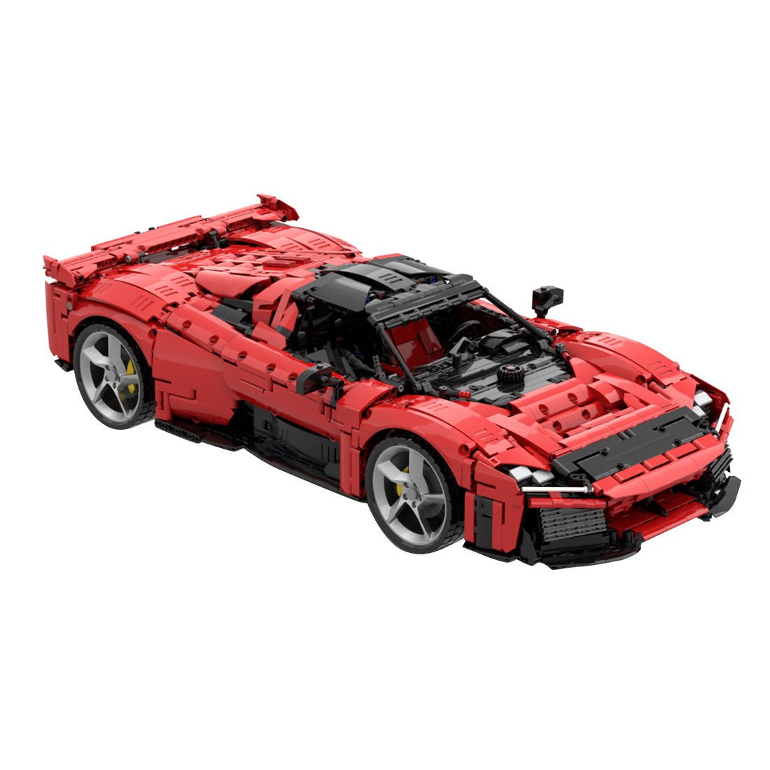 1/8 Scale Ferrari F80 Sports Car Building Blocks - LesDiy