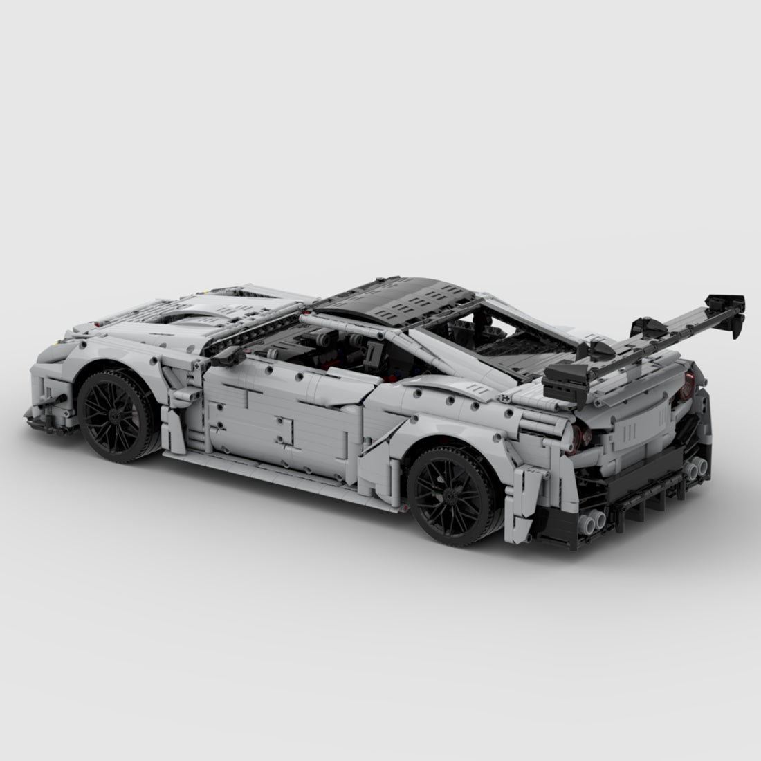 1/8 Scale Nissan GTR - R35 Sports Car Tech Building Blocks Set  - LesDiy