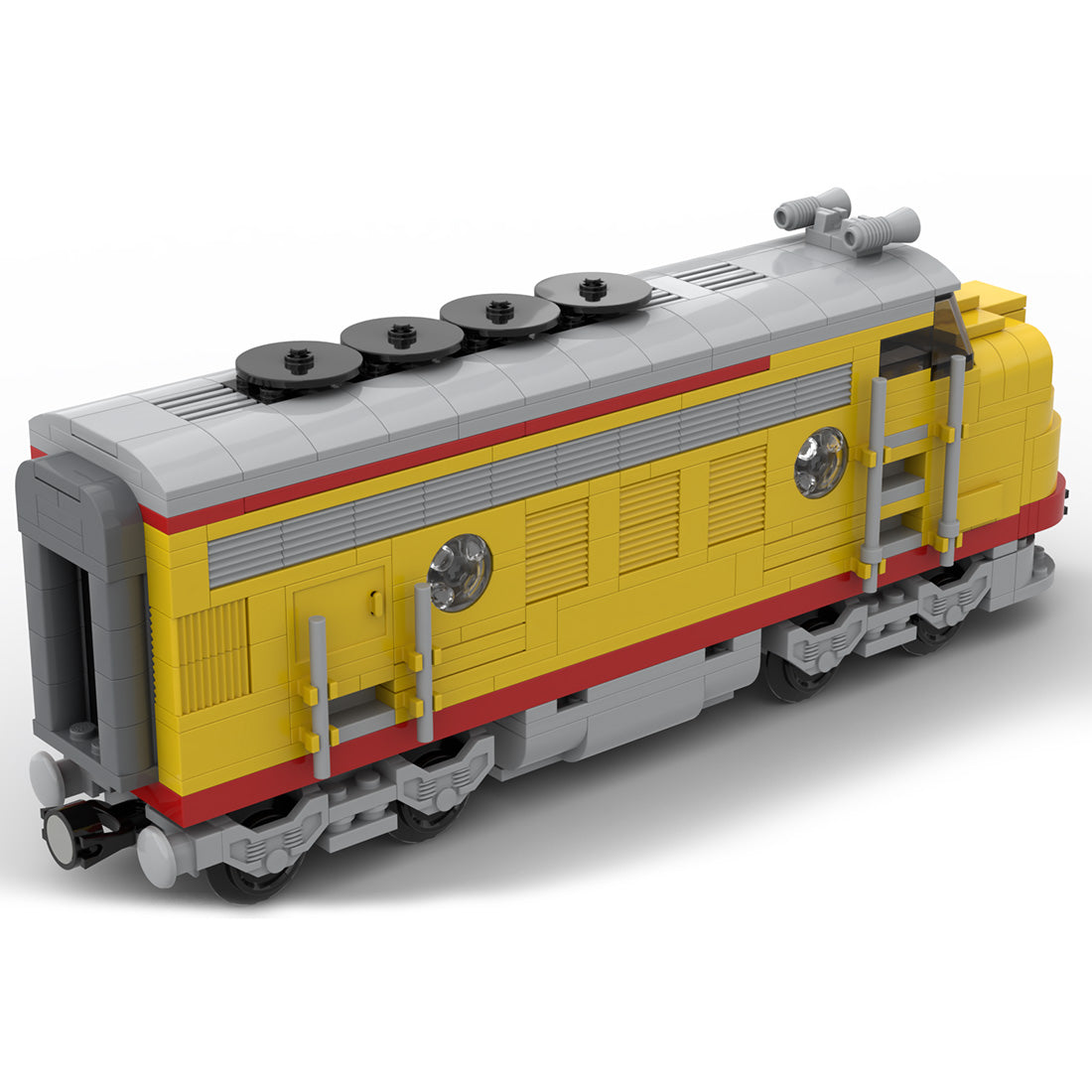 MOC-122319 Union Pacific Locomotive Train Model | LesDiy.com