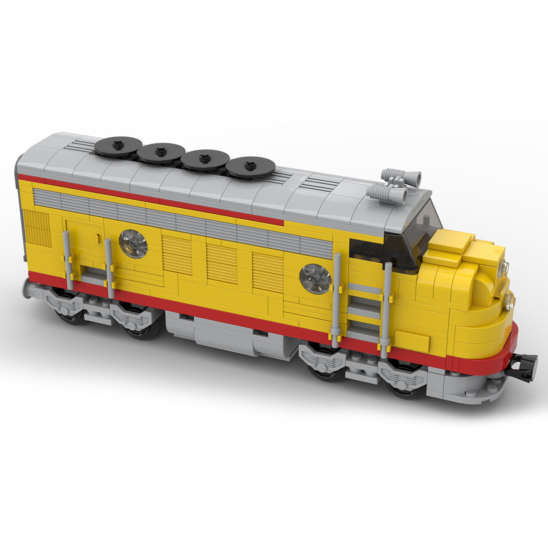 LEGO MOC 60337 diesel cargo locomotive train by josszo