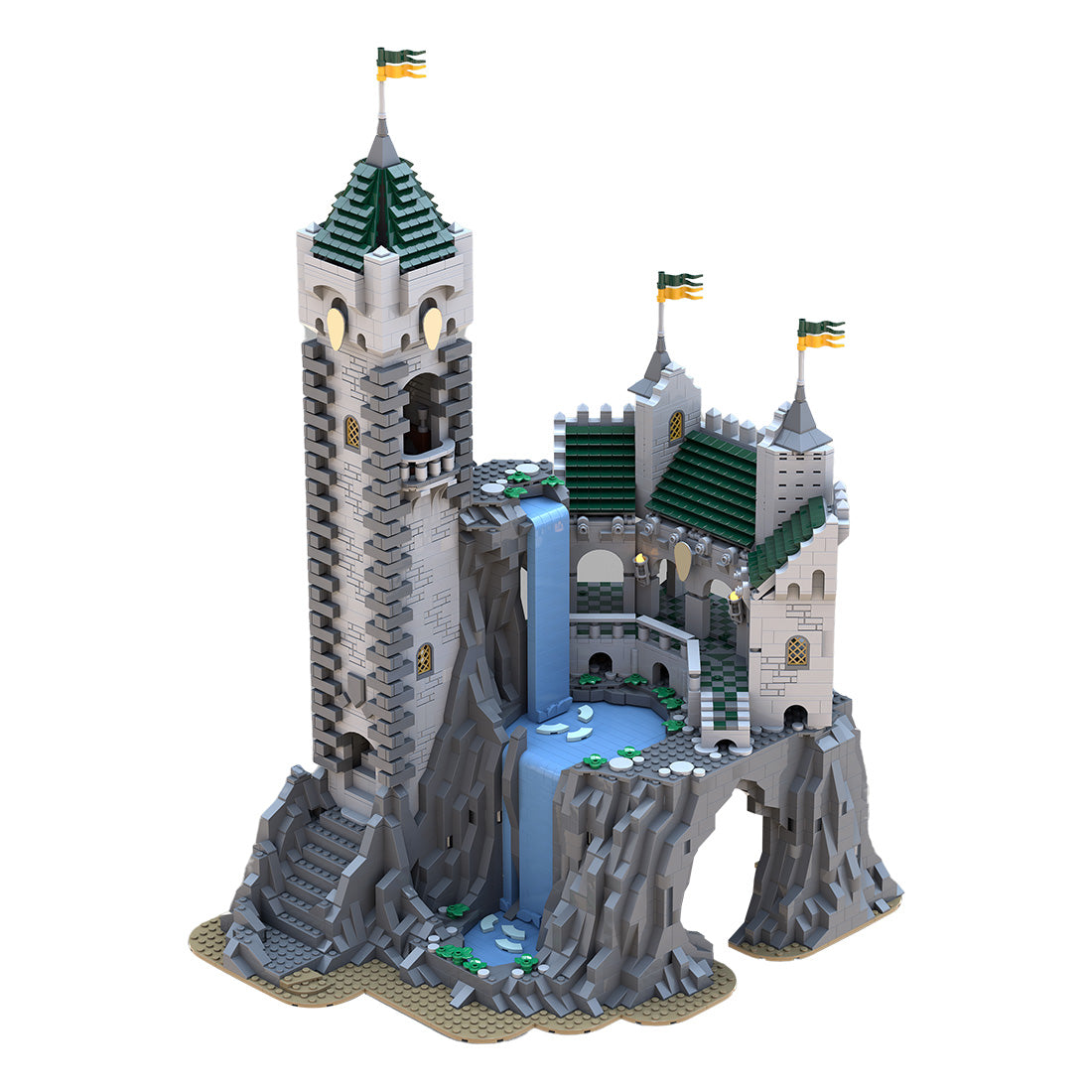 MOC-141197 Medieval High Falls Escape Castle