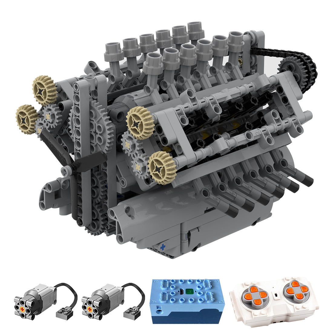 MOC-40128 V12 Engine with Gearbox