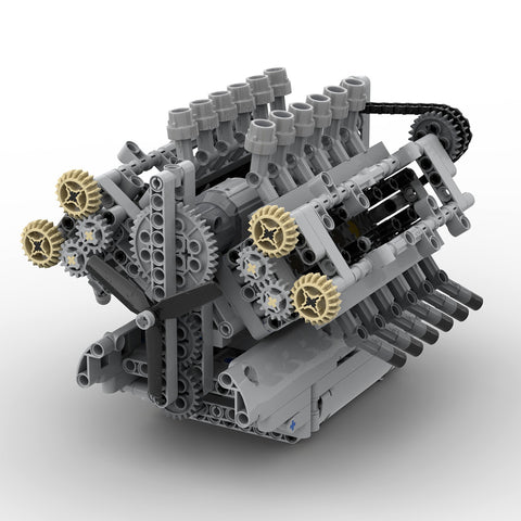 MOC-40128 V12 Engine with Gearbox