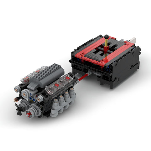 MOC-108963 BR150 Kohlewagen-Zugmodell