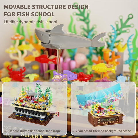 Aquarium Shark Tank  Building Blocks Set - LesDiy