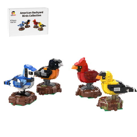 MOC-155504 American Backyard Birds Building Blocks