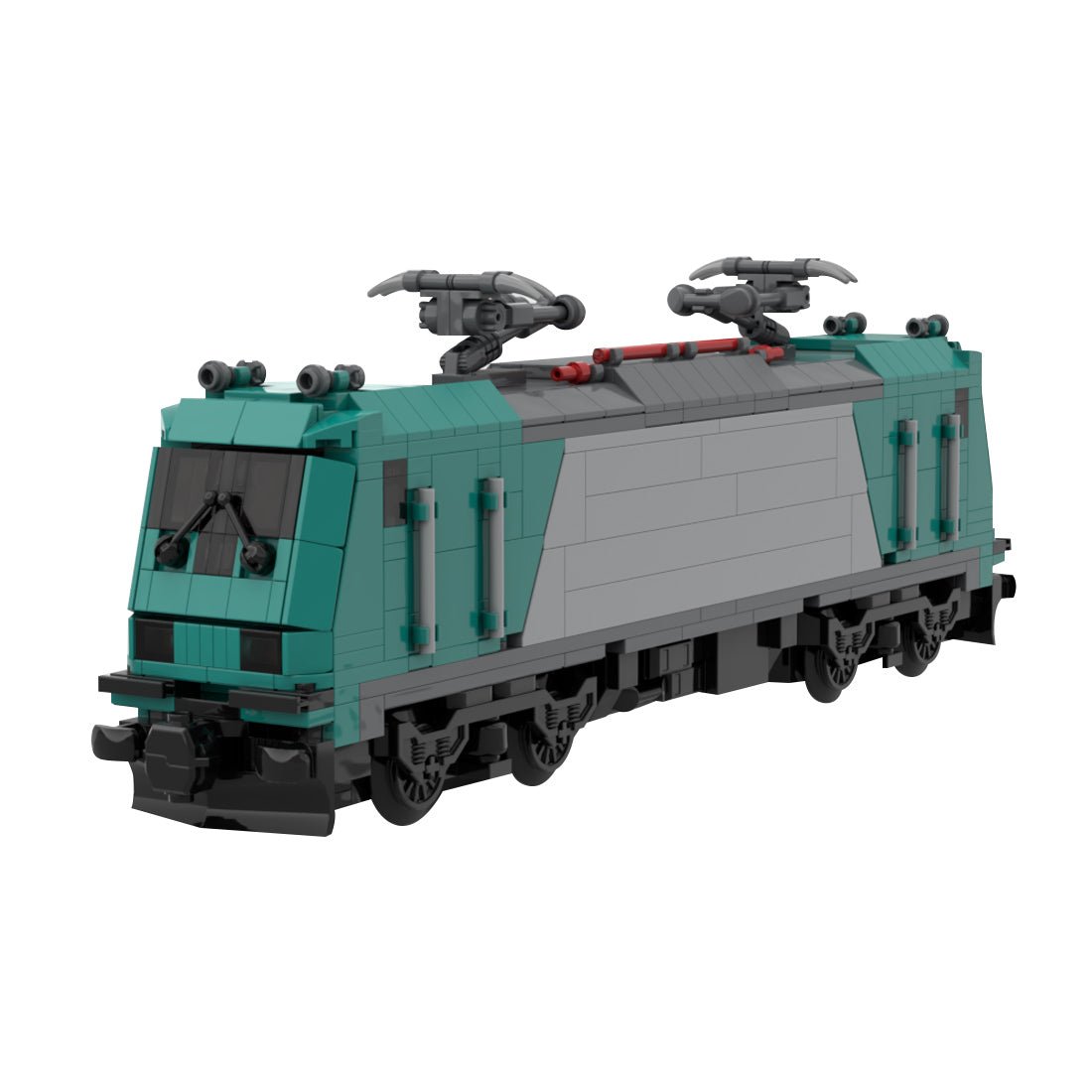 BR - 185 Electric Locomotive Head Building Blocks Set - LesDiy