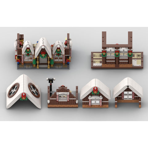 Christmas Snow Gingerbread House Model - LesDiy - 