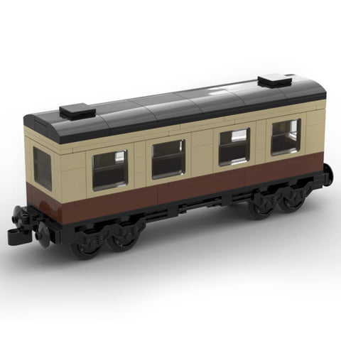 Classic Retro Train Model MOC Building Blocks - LesDiy