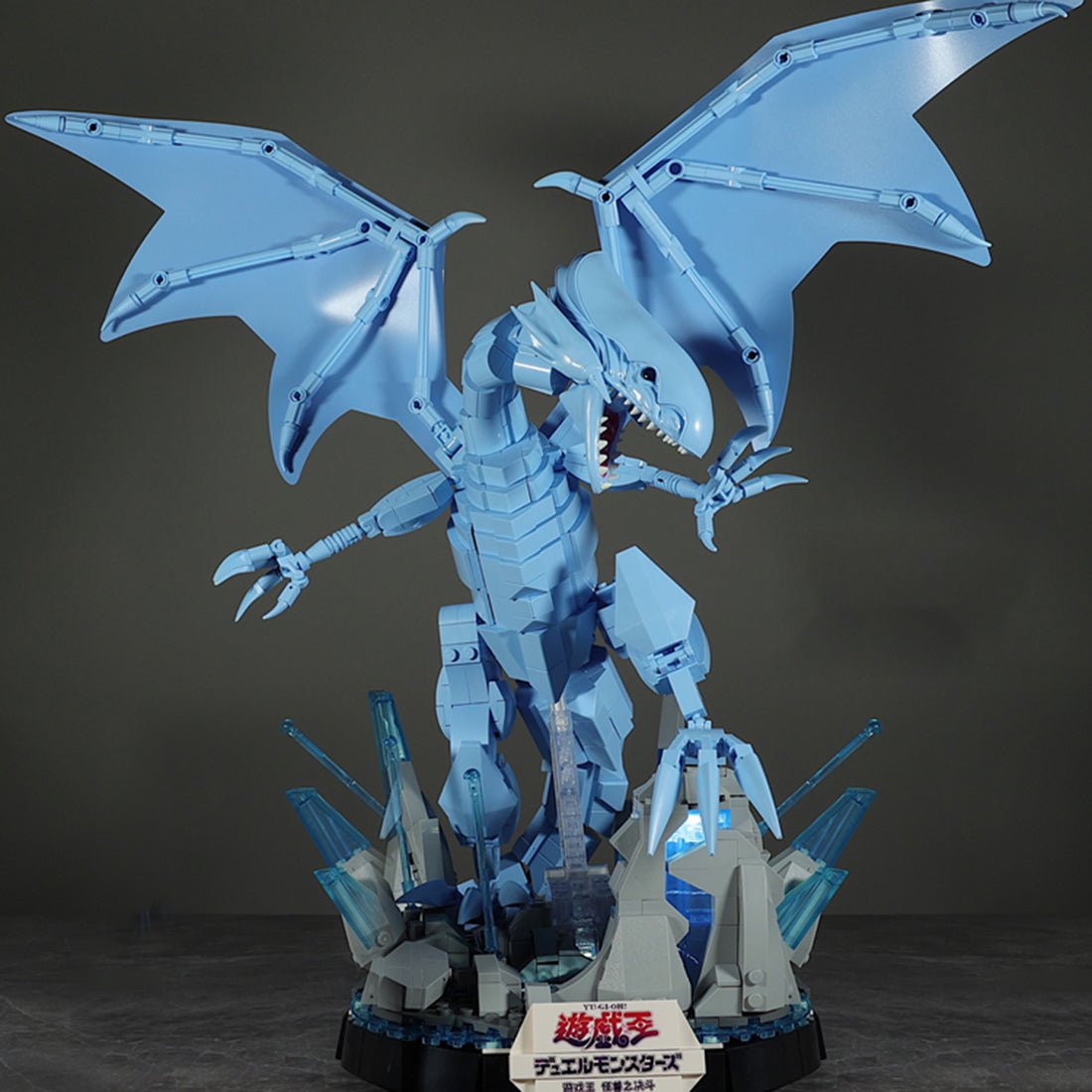 DIY Blue - eye White Dragon Model Building Blocks Set Toys - LesDiy