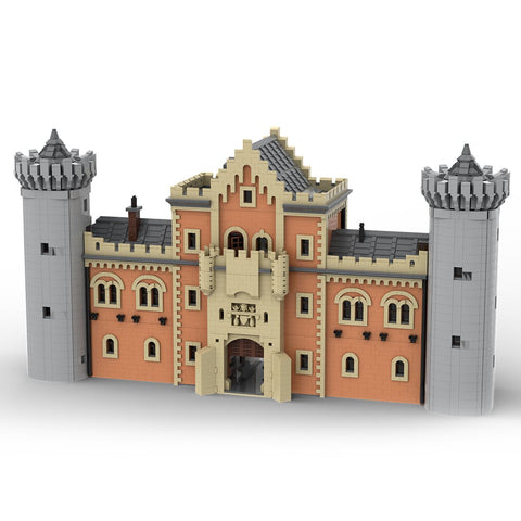 Gatehouse Right Module 3 of Neuschwanstein Castle Building Blocks Set - LesDiy