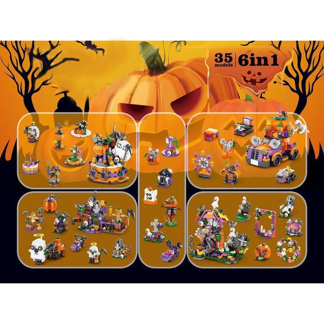 Halloween Calendar Blind Box Assembly Toy Building Blocks Set - LesDiy