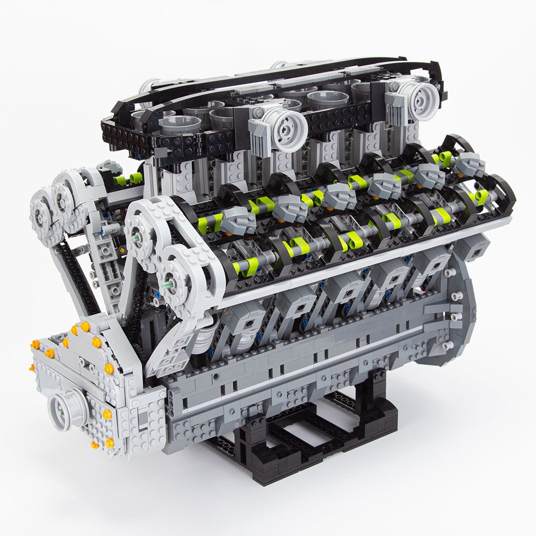 Lamborghini Aventador V12 Engine Building Blocks - LesDiy - Building Blocks