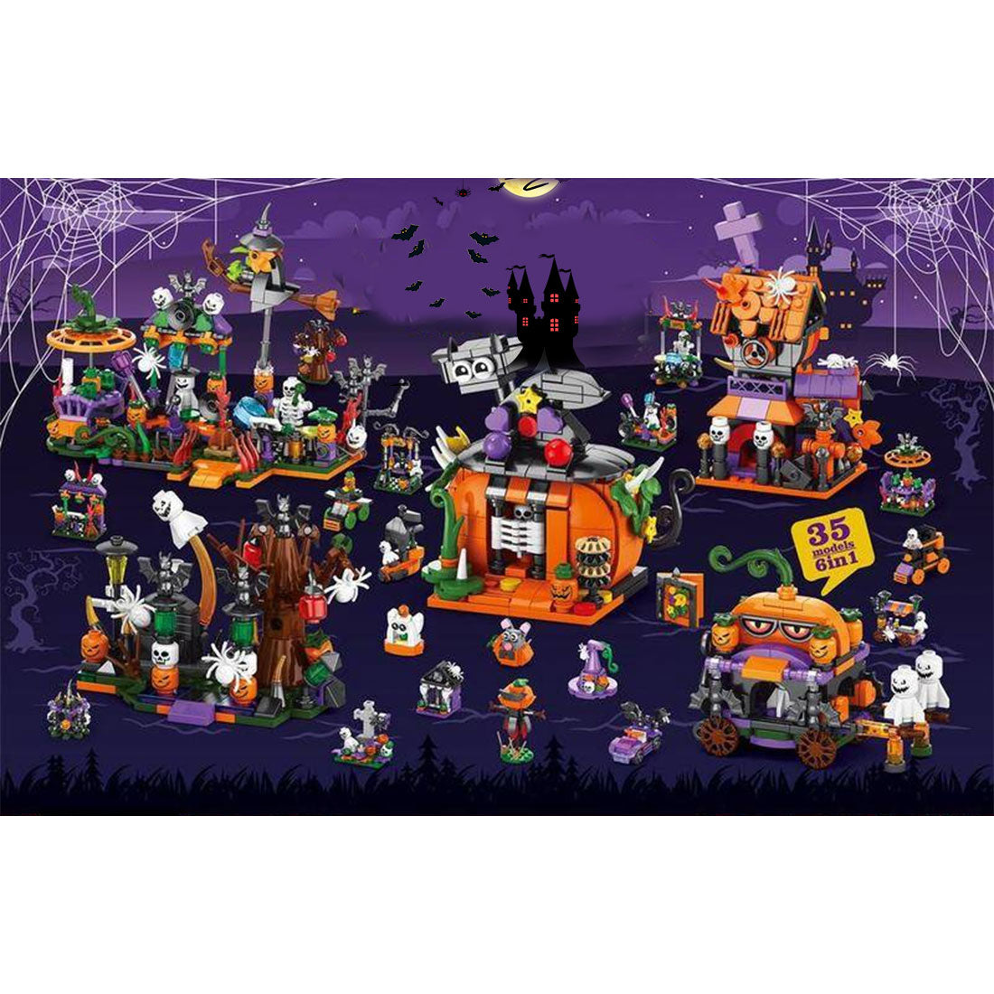 Halloween Calendar Blind Box Toy Building Blocks Set | lesdiy.com