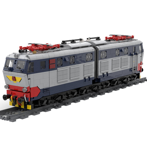 Italian E-656 Electric Locomotive Building Blocks Set