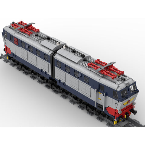 Italian E-656 Electric Locomotive Building Blocks Set