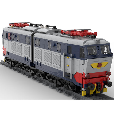 Italian E-656 Electric Locomotive Building Blocks Set