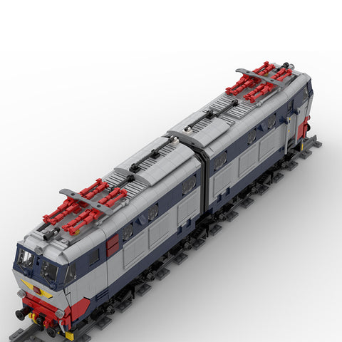 Italian E-656 Electric Locomotive Building Blocks Set