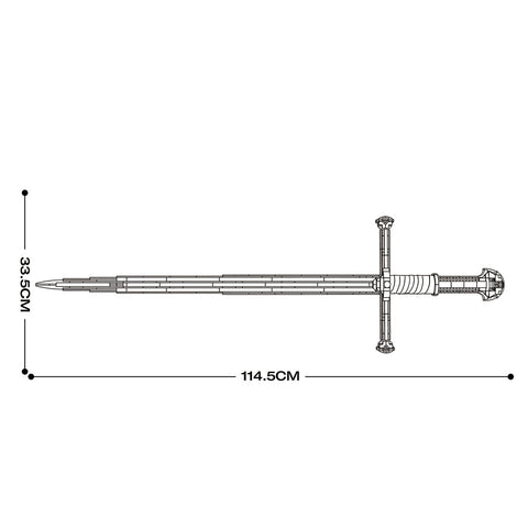 Medieval Sacred Sword Assembly Building Blocks Set | lesdiy.com