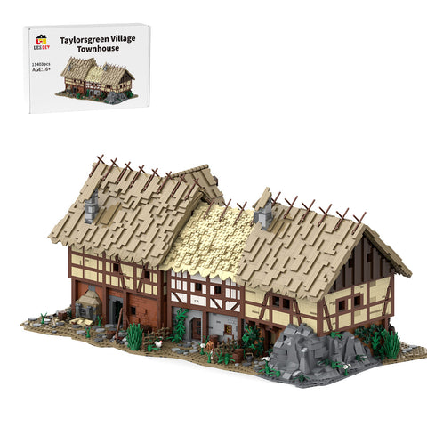 Medieval Taylorsgreen Village Townhouse Building Blocks | LesDiy