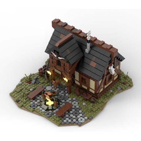 MOC-112418 Medieval Hunter`s Burrow | lesdiy.com