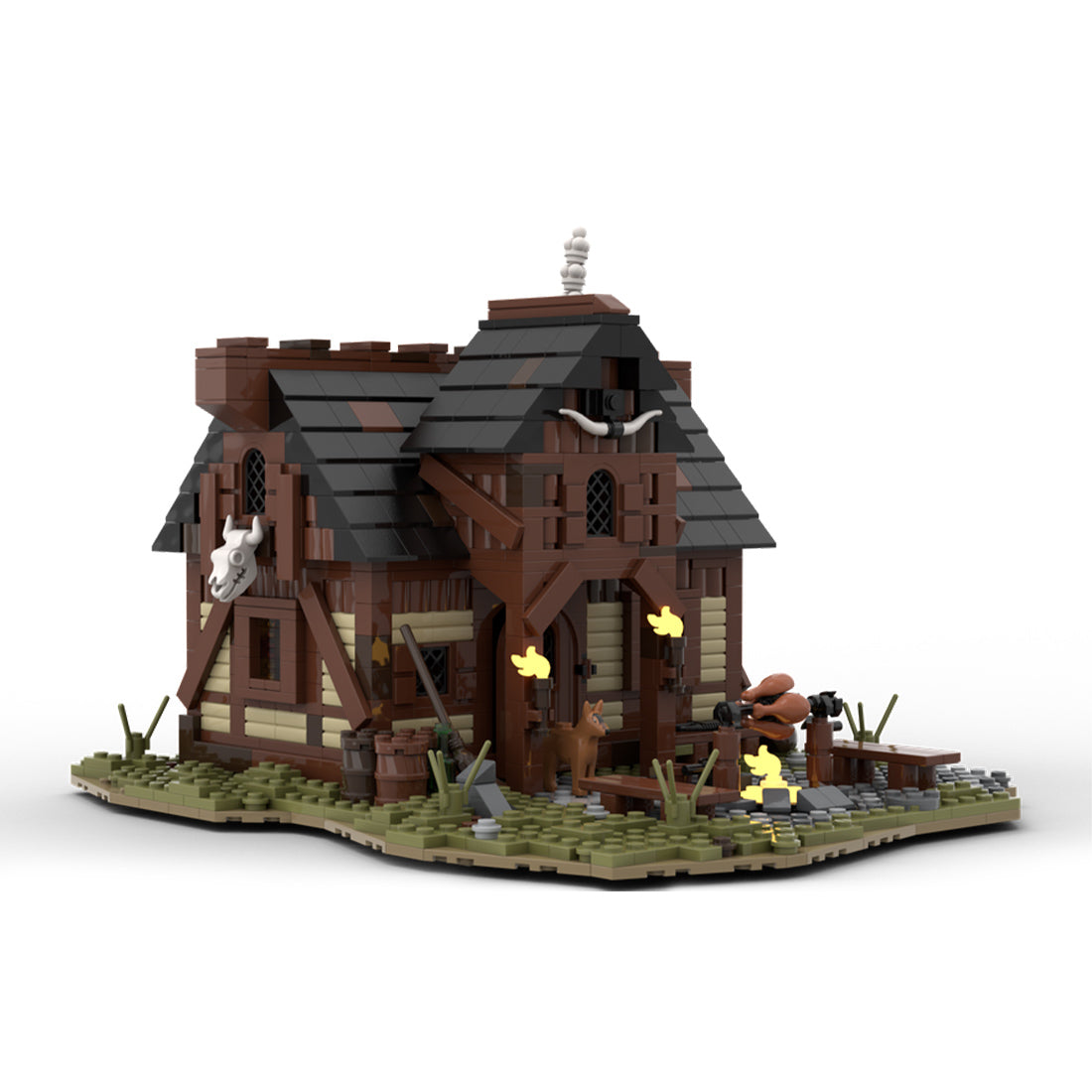 MOC-112418 Medieval Hunter`s Burrow | lesdiy.com