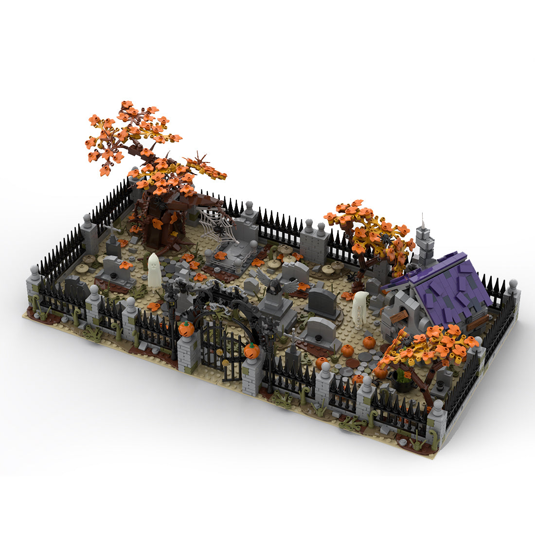 MOC-118821 Modular Haunted Cemetery | lesdiy.com