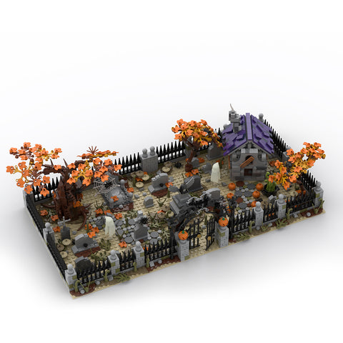 MOC-118821 Modular Haunted Cemetery | lesdiy.com