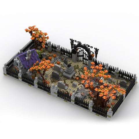 MOC-118821 Modular Haunted Cemetery | lesdiy.com