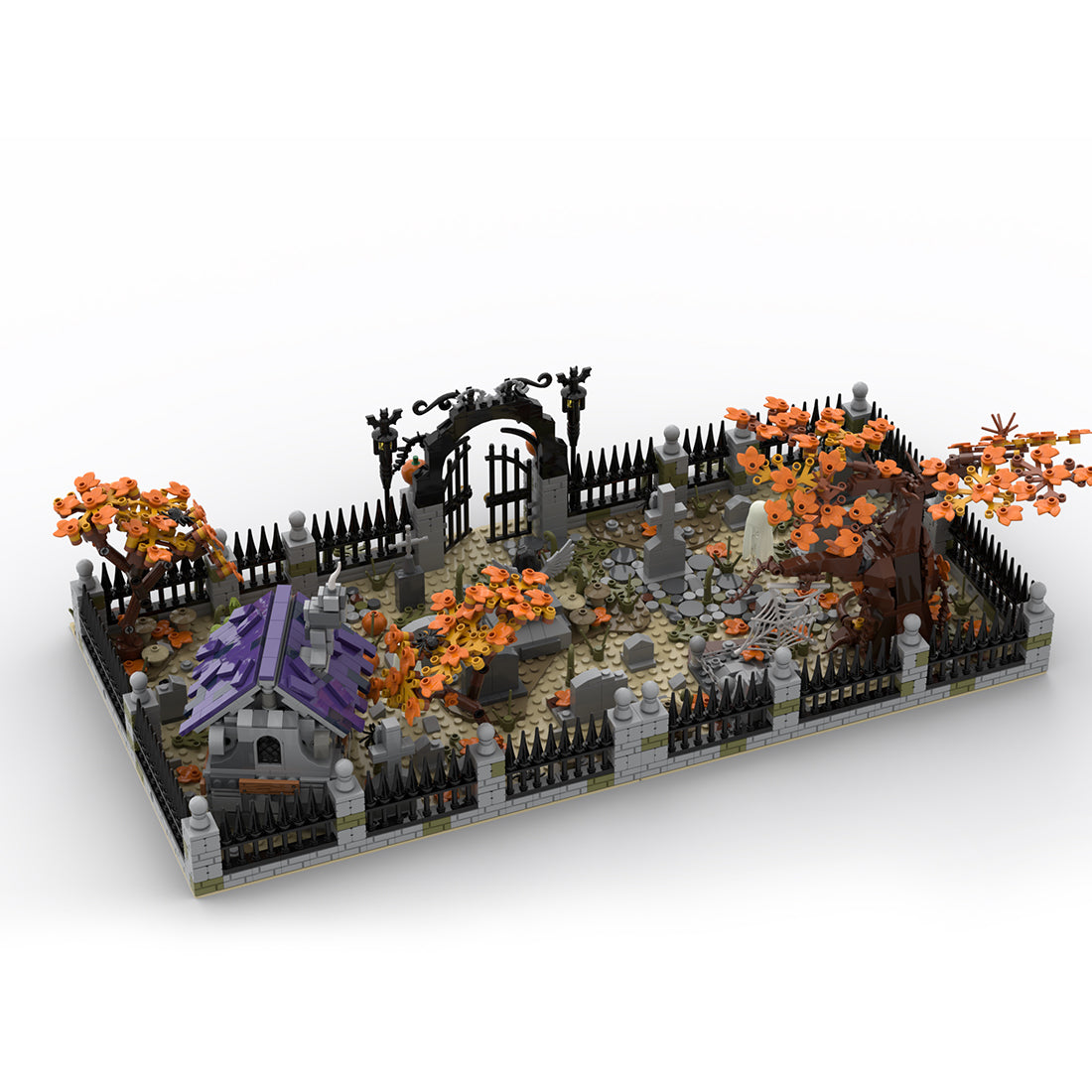 MOC-118821 Modular Haunted Cemetery | lesdiy.com