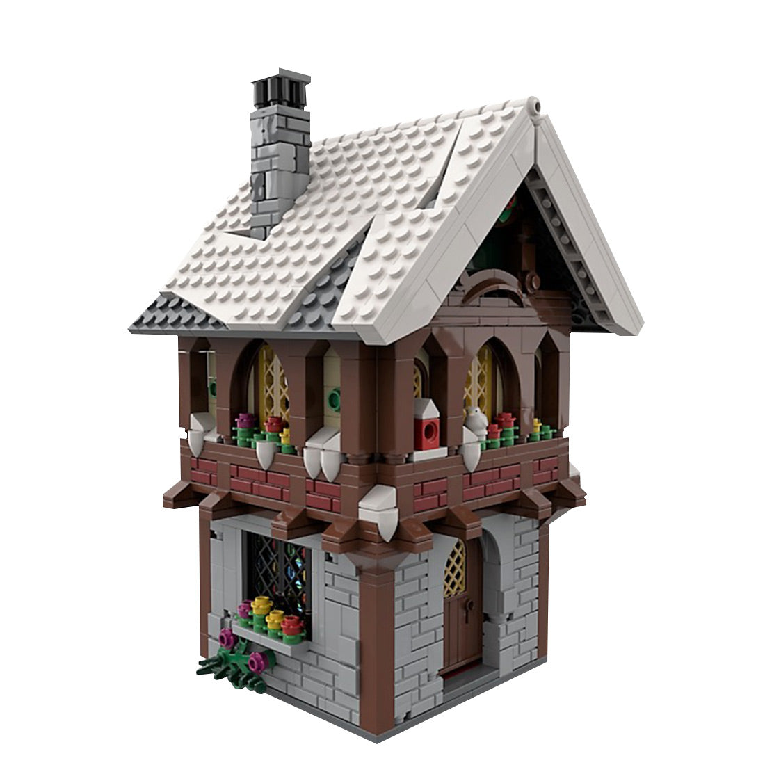 MOC-126956 Winter Village House | LesDiy