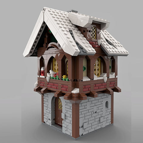 MOC-126956 Winter Village House | LesDiy