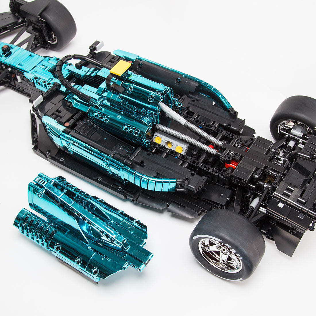 MOC-158977 AMR23 Electric Plating Exterior Track Car | lesdiy.com