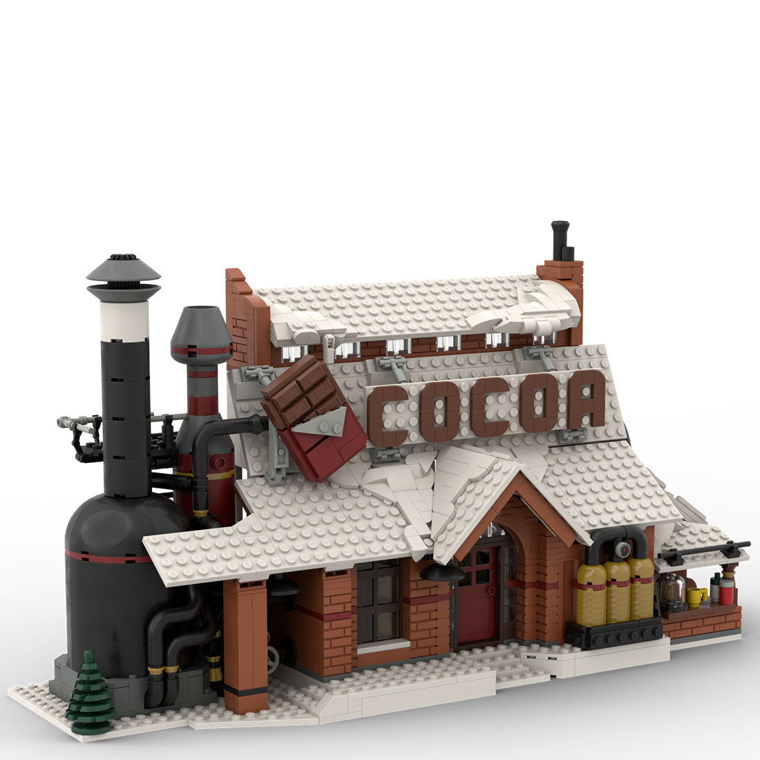 MOC-162963 Winter Village-Chocolate Factory Christmas | lesiy.com