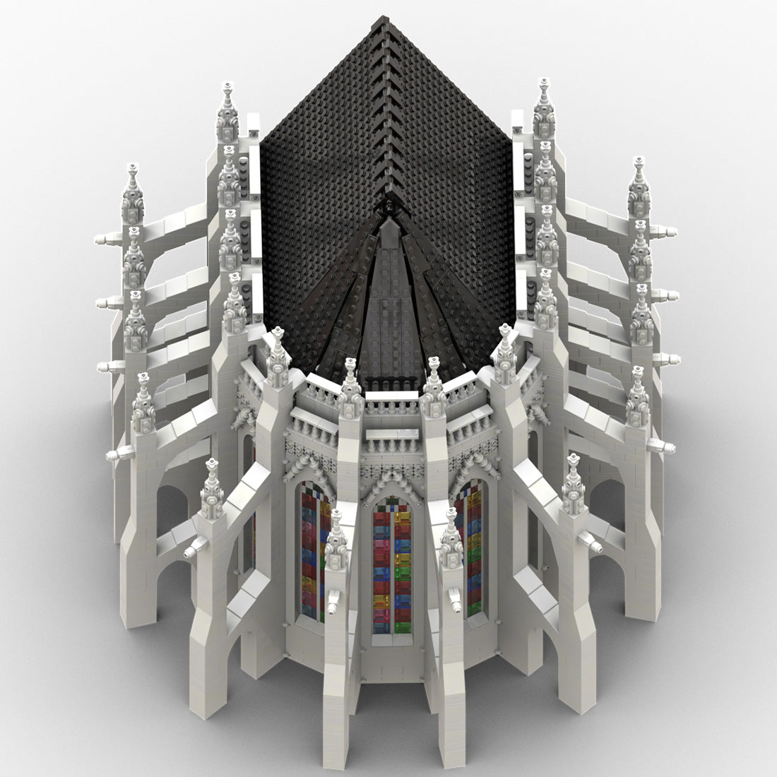 MOC-165277 Gothic Cathedral Module 1-Choir | lesdiy.com