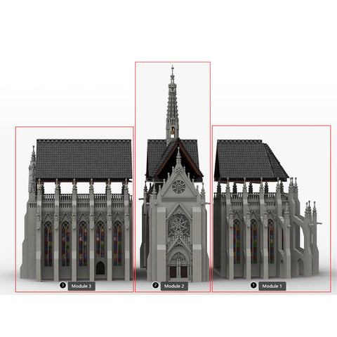 MOC-165277 Gothic Cathedral Module 2-Cross | lesdiy.com