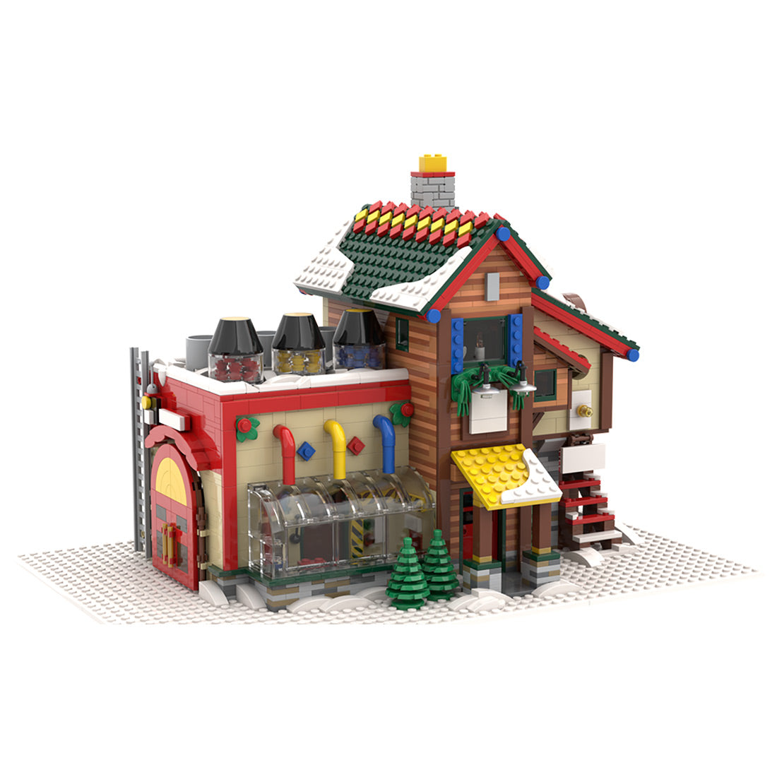 MOC-181276 Winter Village - Building Creation Station | lesdiy.com