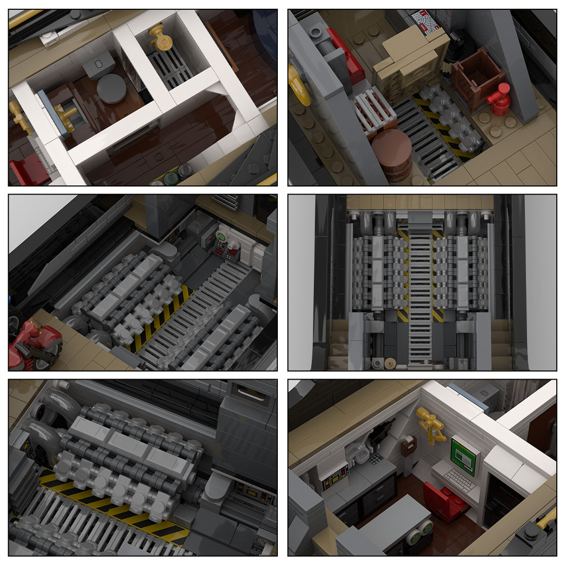 MOC-185307 Explorer's Yacht Mini-fig Scale Full Interior | lesdiy.com