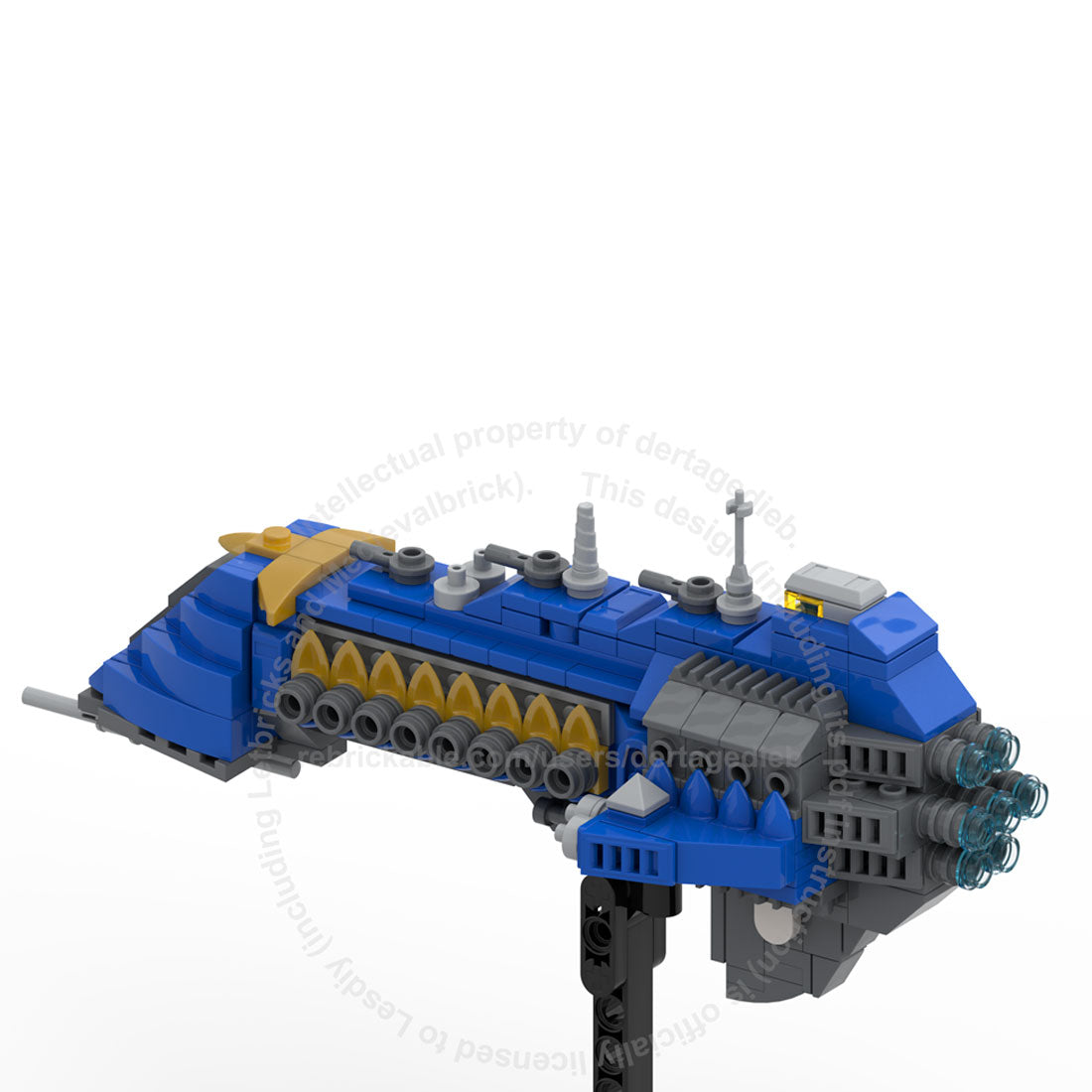 MOC-185374 Warhammer 40k Heavy Cruiser | lesdiy.com