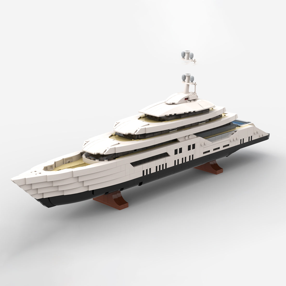 MOC-185660 WHITE Luxury Yacht (Mini-Scale) | lesdiy.com