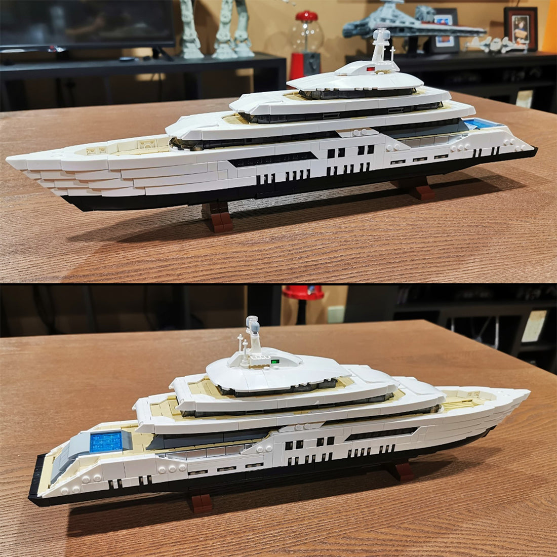 MOC-185660 WHITE Luxury Yacht (Mini-Scale) | lesdiy.com