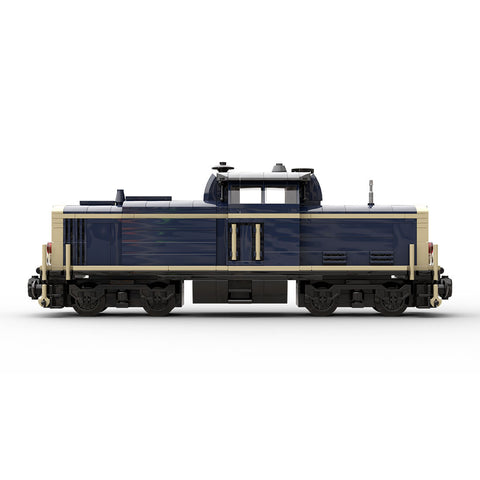 MOC-191639 V100 German Cargo Locomotive "dark blue tan" 8W | lesdiy.com