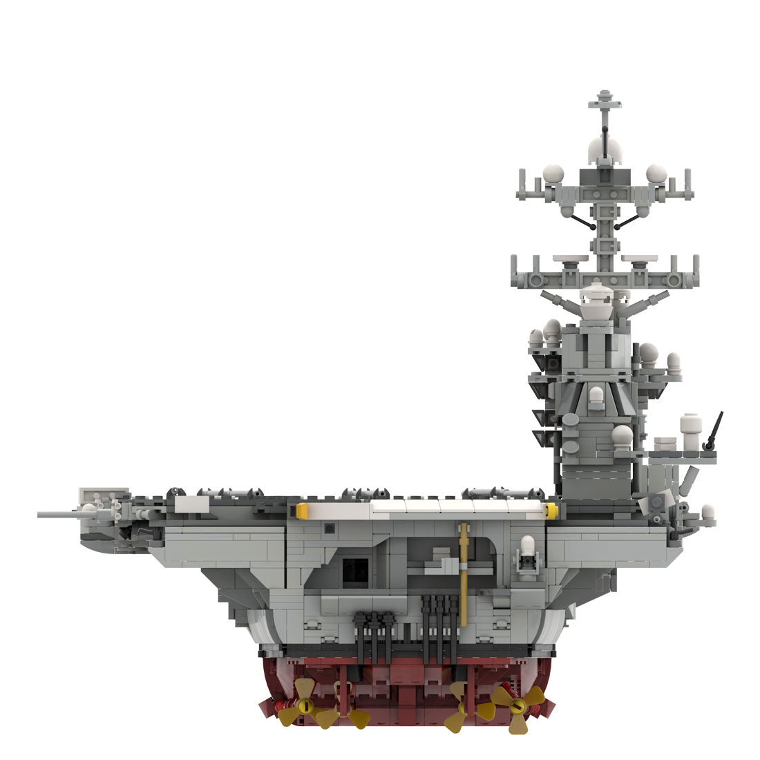 MOC-192566 CVN-78 Gerald R. Ford Aircraft Carrier 1:300 Scale | LesDiy