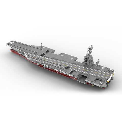 MOC-192566 CVN-78 Gerald R. Ford Aircraft Carrier 1:300 Scale | LesDiy